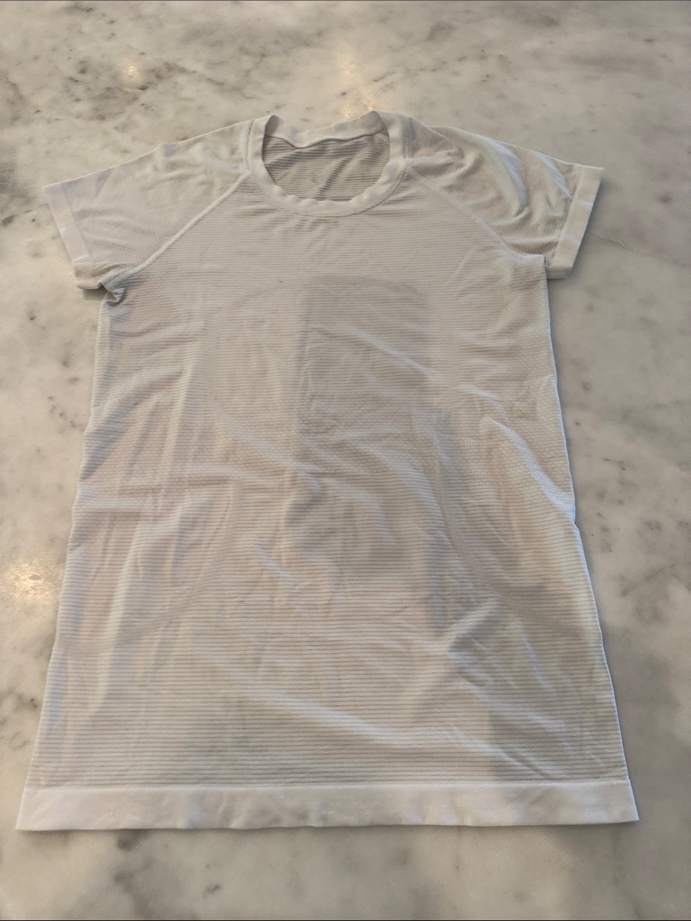 Lululemon Lightweight White Short Sleeve Crewneck Tee